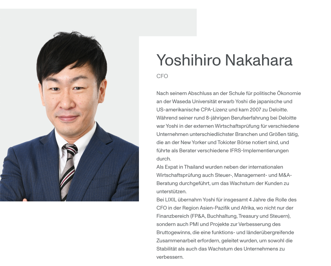 Vorstand Monstarlab Profil von Yoshihiro Nakahara