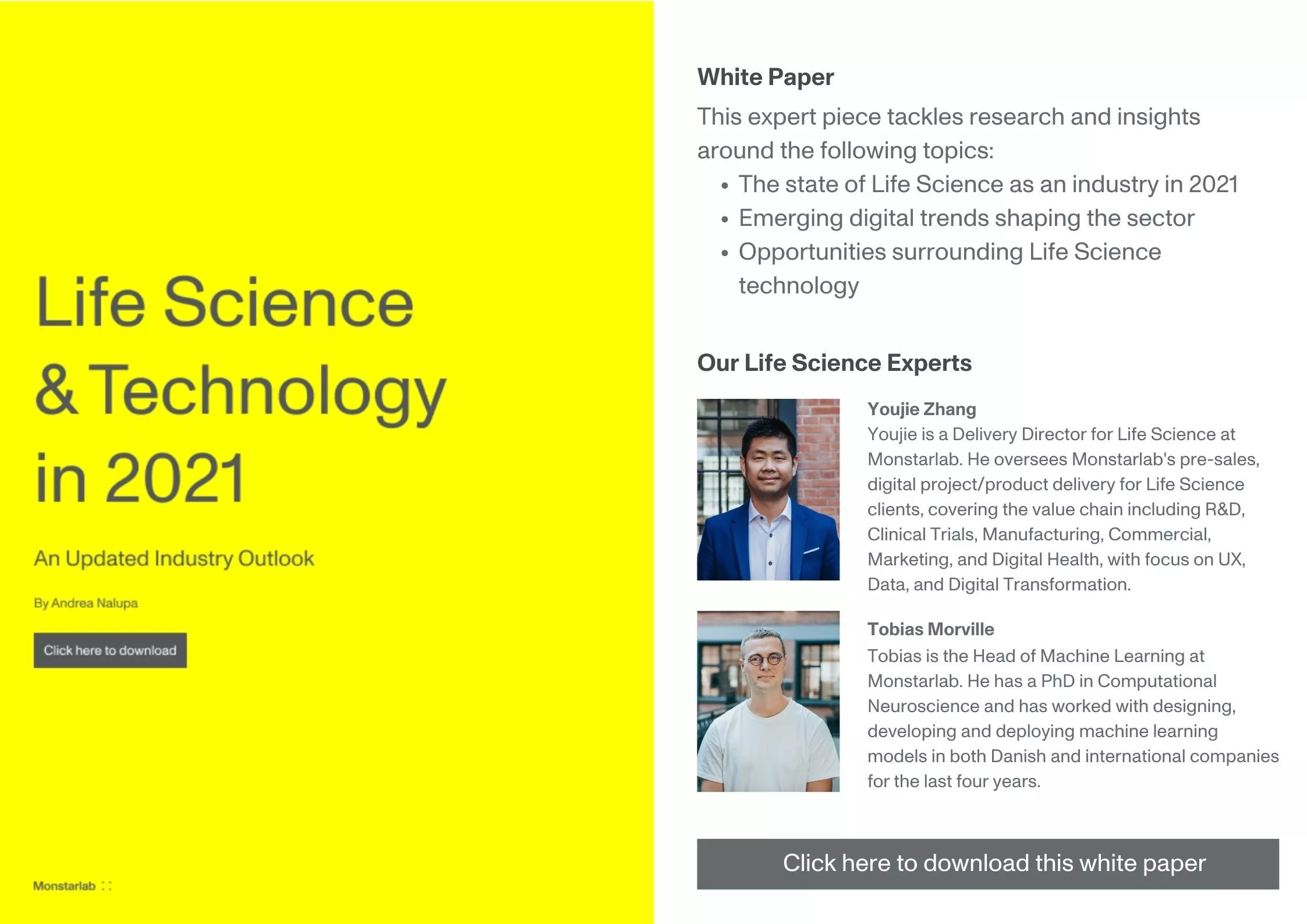 Life Science & Technology in 2021 White Paper